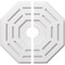 Ekena Millwork Westin Architectural Grade PVC Contemporary Ceiling Medallion, Two Piece, 18"OD x 3"ID x 7"C x 1"P CMP18WN2-03000 - alternate 1